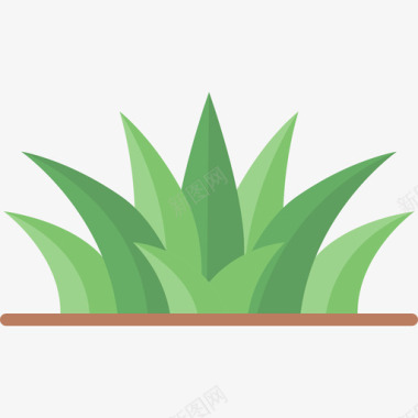草室内植物平坦图标图标