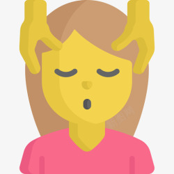 按摩脸按摩whatsapp笑脸扁平图标高清图片