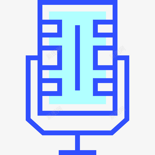 麦克风多媒体和娱乐线性彩色图标svg_新图网 https://ixintu.com 多媒体和娱乐 线性彩色 麦克风