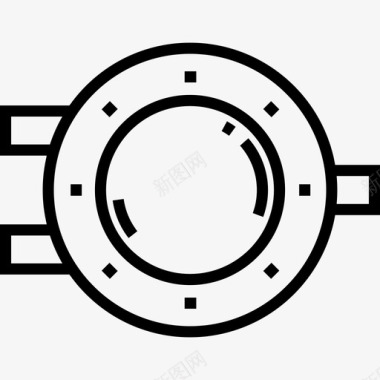 舷窗水手4直线型图标图标