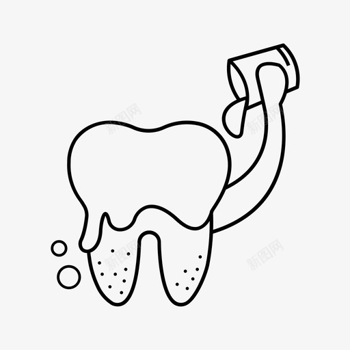 牙齿美白蛀牙牙医图标svg_新图网 https://ixintu.com 牙医 牙齿修改 牙齿美白 蛀牙