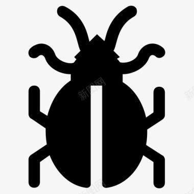 臭虫甲虫昆虫图标图标