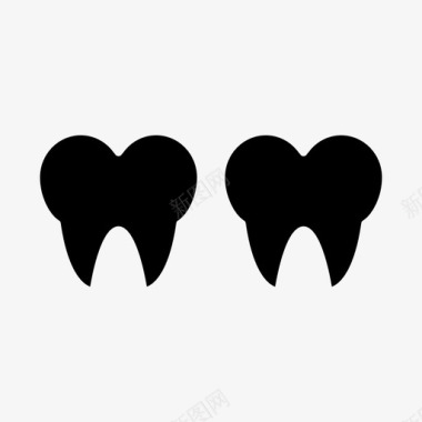 牙齿牙医磨牙图标图标