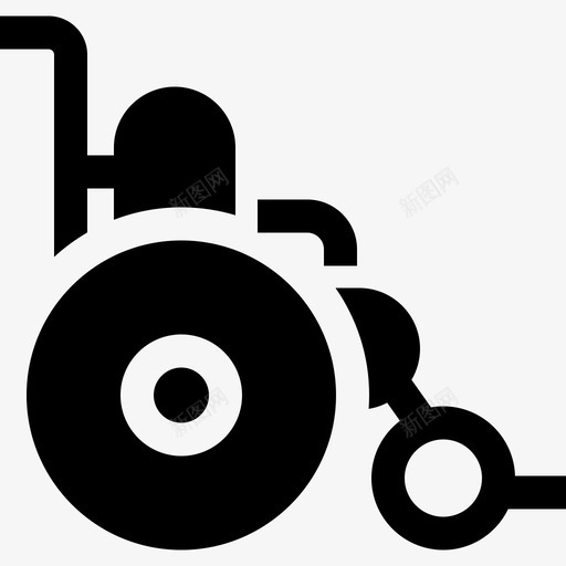 轮椅医疗器械2已填充图标svg_新图网 https://ixintu.com 医疗器械2 已填充 轮椅