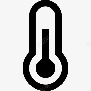 温度计天气81固态图标图标