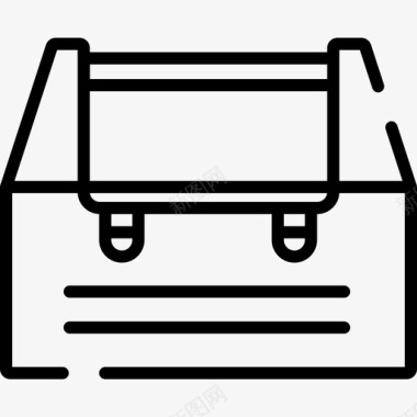 工具箱缝纫15线性图标图标