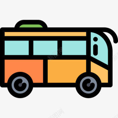 巴士假日旅行7线颜色图标图标