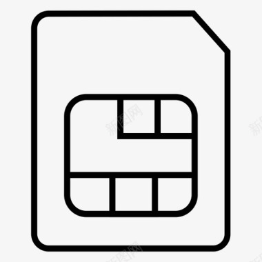 sim卡通信数据sim图标图标