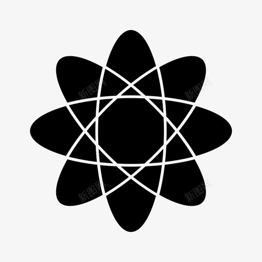 科学原子化学图标svg_新图网 https://ixintu.com 健康字形 化学 原子 科学