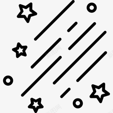 恒星空间34直线图标图标