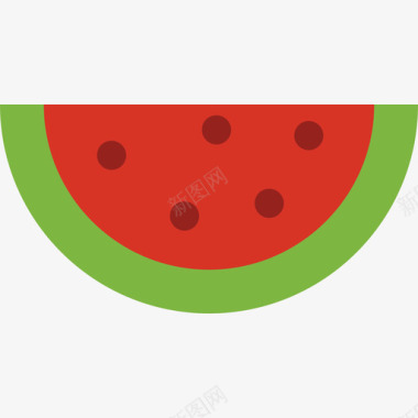 西瓜水果3扁平图标图标