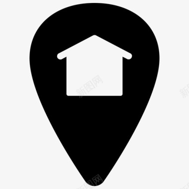 房地产位置公司住宅图标图标