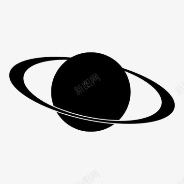 土星天体宇宙图标图标