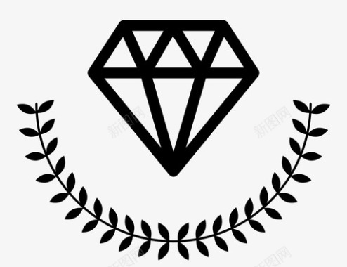 优质宝石认证钻石图标图标