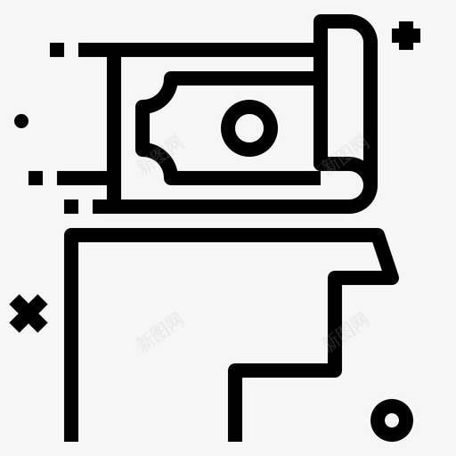 资金解决方案现金主管图标svg_新图网 https://ixintu.com 主管 现金 财务和货币大纲 资金解决方案 领导