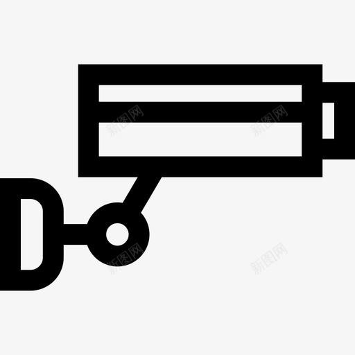 闭路电视停车场5直线图标svg_新图网 https://ixintu.com 停车场5 直线 闭路电视