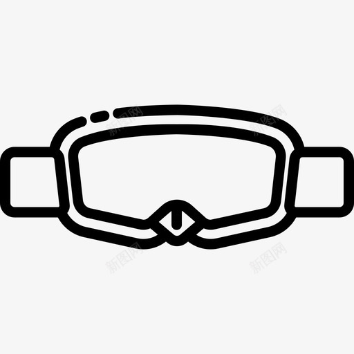 6号直线电机座圈眼镜图标svg_新图网 https://ixintu.com 6号直线电机座圈眼镜