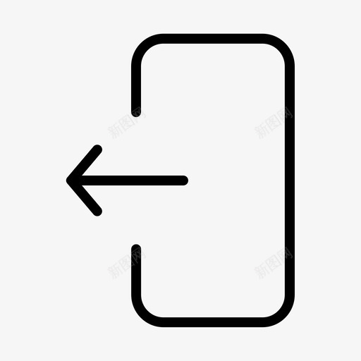 注销箭头退出图标svg_新图网 https://ixintu.com 基本图标 注销 箭头 退出