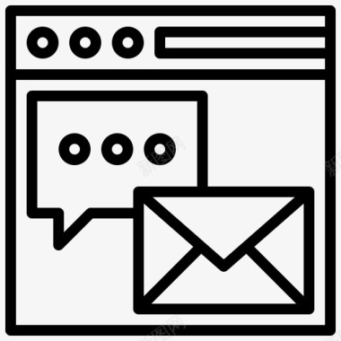电子邮件地址信封邮件图标图标