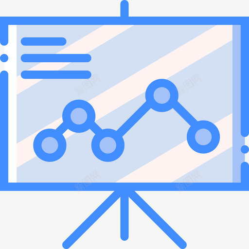 演示文稿商务152蓝色图标svg_新图网 https://ixintu.com 商务152 演示文稿 蓝色