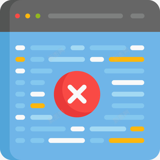 程序错误编程13平面图标svg_新图网 https://ixintu.com 平面 程序错误 编程13