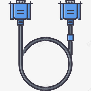 Vga电脑3彩色图标图标