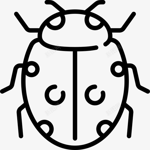 瓢虫动物与自然3直系图标svg_新图网 https://ixintu.com 动物与自然3 瓢虫 直系
