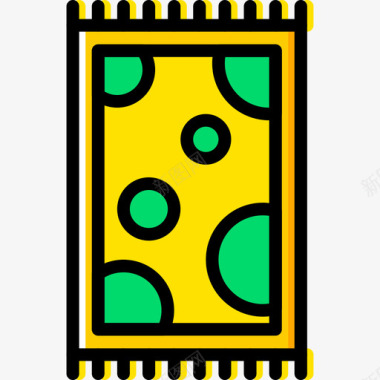 地毯家庭5黄色图标图标
