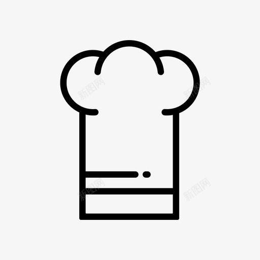 厨师帽衣服厨师图标svg_新图网 https://ixintu.com 制服 厨师 厨师帽 快餐 衣服 食用蔬菜