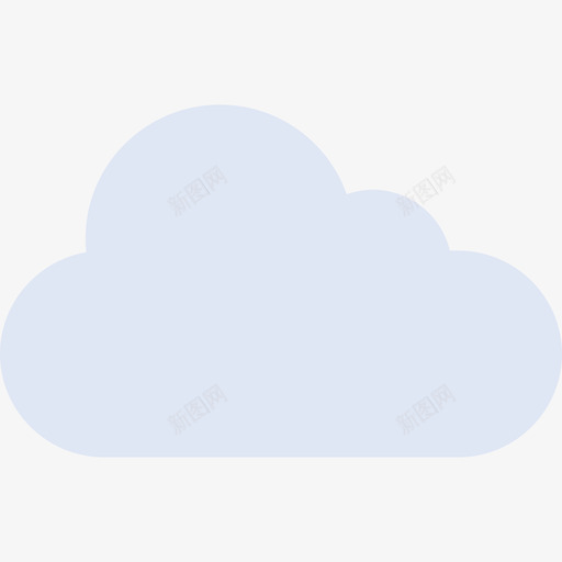 云层天气64平坦图标svg_新图网 https://ixintu.com 云层 天气64 平坦