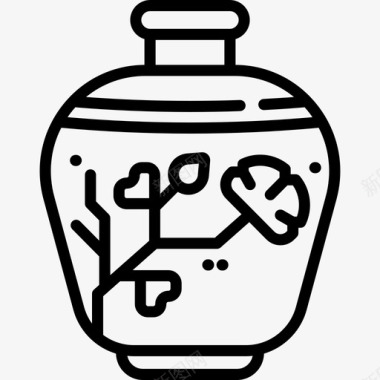 花瓶瓷器13直纹图标图标