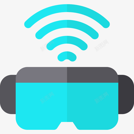 虚拟现实未来技术3平面图标svg_新图网 https://ixintu.com 平面 未来技术3 虚拟现实