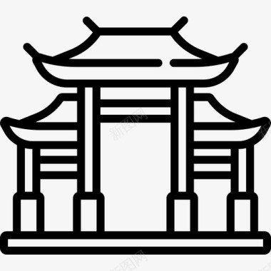 牌坊中国13直系图标图标