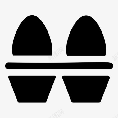 鸡蛋鸡蛋纸箱鸡蛋包装图标图标
