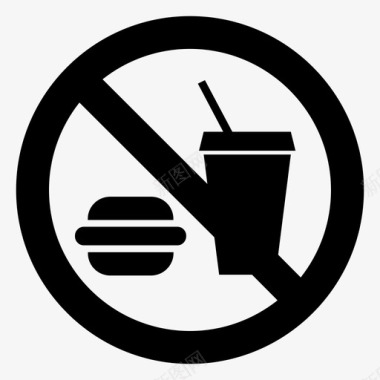 禁食垃圾食品禁酒图标图标