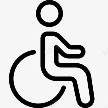 无障碍残疾人标志图标图标