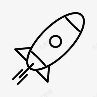 火箭发射宇宙飞船图标图标