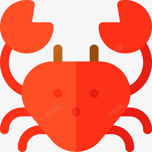 螃蟹中餐7平的图标svg_新图网 https://ixintu.com 中餐7 平的 螃蟹