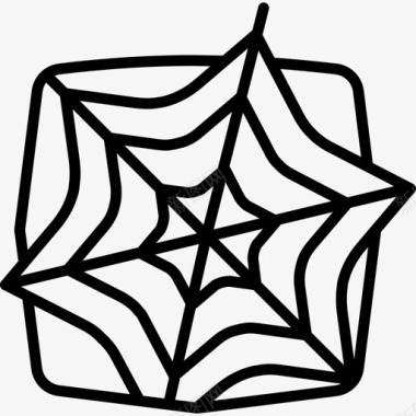 蜘蛛网万圣节55直线型图标图标
