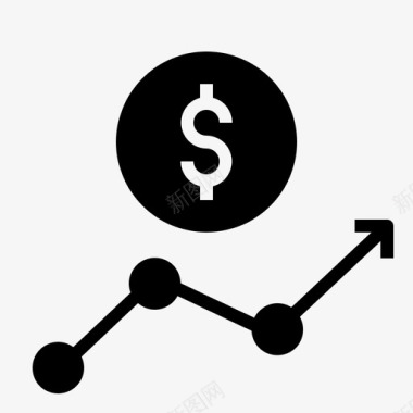 财务统计图表美元图标图标