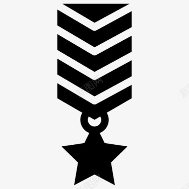 军事勋章军衔服役勋章图标图标