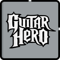吉他视频吉他英雄视频游戏logo2线性颜色图标高清图片