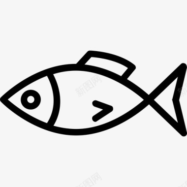 鱼烧烤直排图标图标