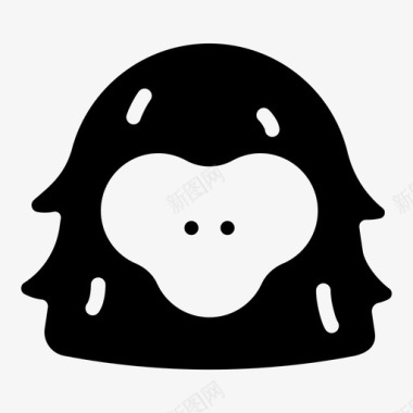 猴子动物日本图标图标