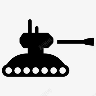 陆军坦克陆军武器军用坦克图标图标