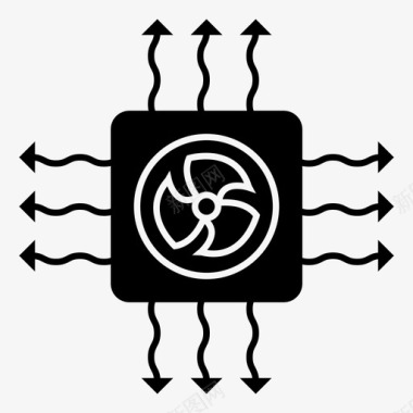 空气冷凝装置流量图标图标