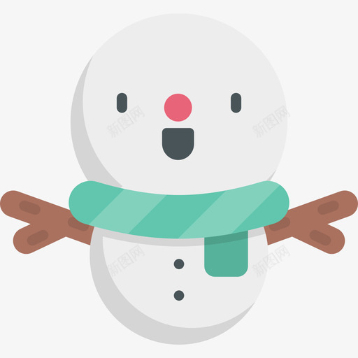 雪人圣诞90平装图标svg_新图网 https://ixintu.com 圣诞90 平装 雪人