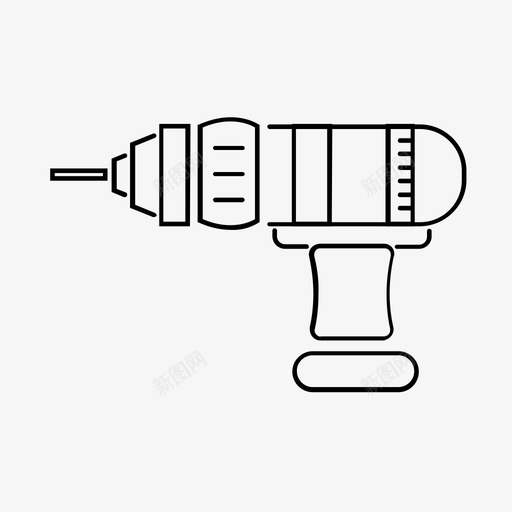 电钻勤杂工工具家庭修理图标svg_新图网 https://ixintu.com 修理 勤杂工图标 勤杂工工具 家庭修理 电动工具 电钻 车间