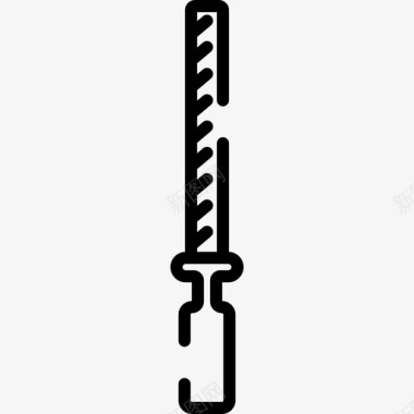 锉刀缝纫15直线图标图标