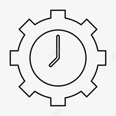 时间时钟控制图标图标